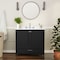 Flash Furniture Haven 36 Inch Bathroom Vanity w/Sink, Storage Cabinet w/Soft Close Doors and Bottom Drawer, Black FS-BN-4-36-KD-BK-GG - alternate 1